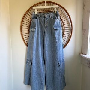 Madden Girl Light Blue Wide Leg Flare Jeans